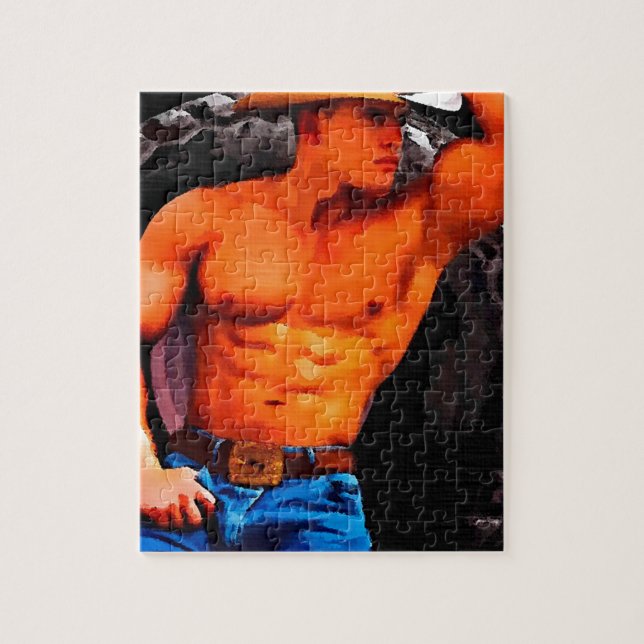 Puzzle Cowboy fatigué (Vertical)