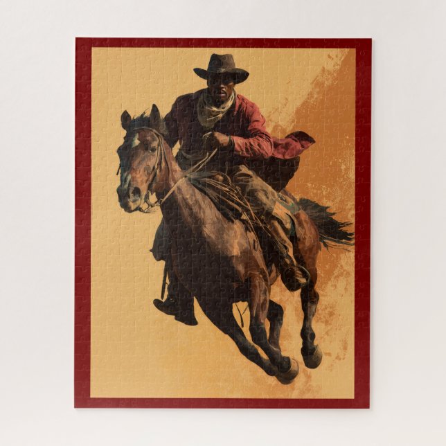 PUZZLE COWBOY SWAG # 3 (Vertical)