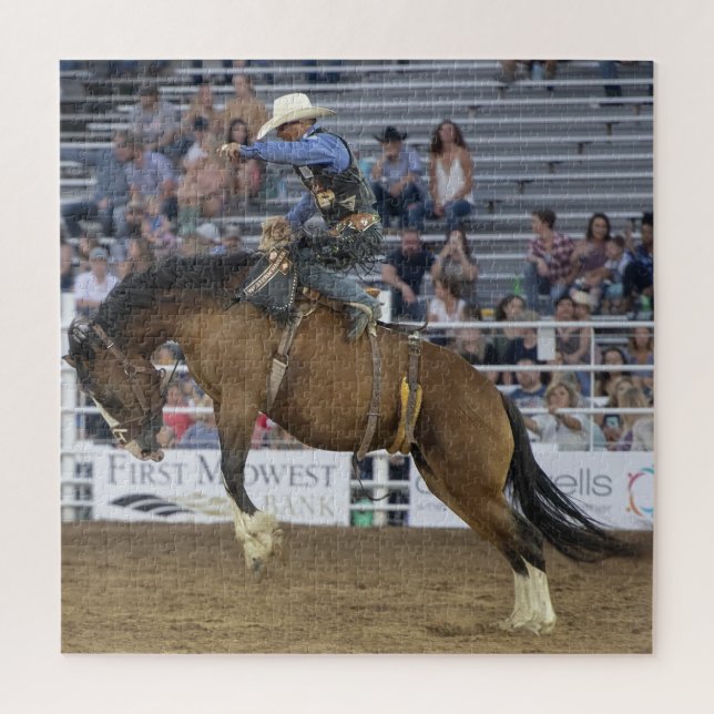 Puzzle Cowboy Western Rodeo Bucse Horse Corral (Vertical)