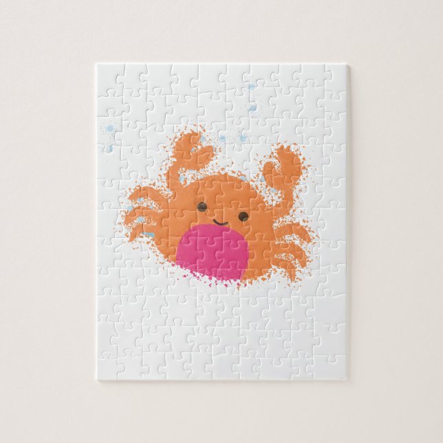 Puzzle Crabe caricaturale orange (Vertical)