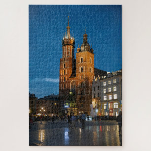 Puzzle Cracovie Pologne Bazylika Mariacka, église de Notr