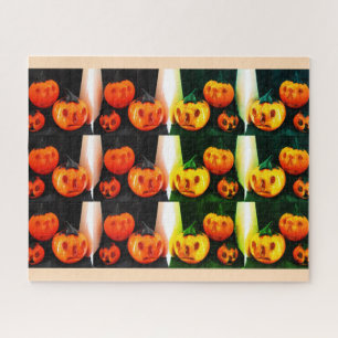 Puzzle Craindre les citrouilles d'Halloween