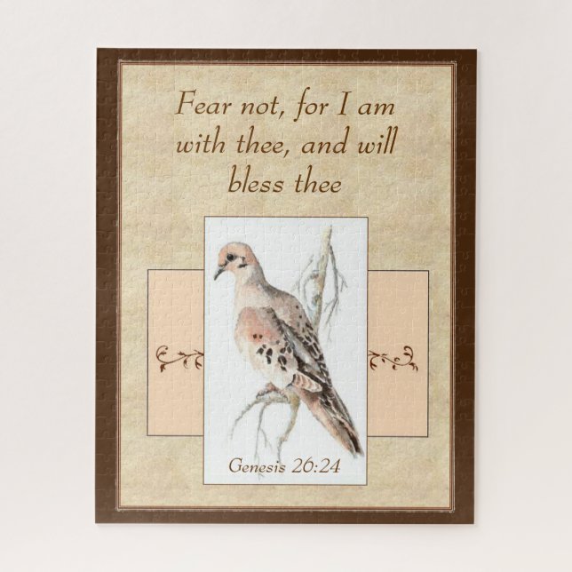 Puzzle Crainte non encouragée Écriture Aquarelle Oiseau (Vertical)