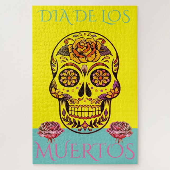 Puzzle Crâne à sucre Dia De Los Muertos (Vertical)
