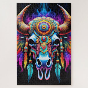 Puzzle Crâne de bison autochtone