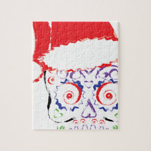 Puzzle Crâne sucre Père Noël
