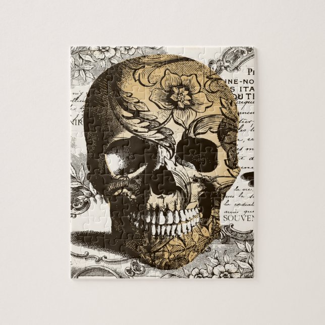 Puzzle Crâne vintage (Vertical)