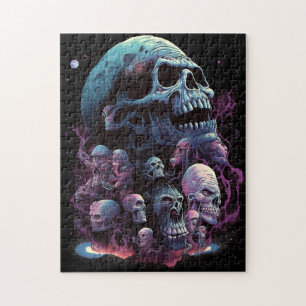 Puzzle Crânes monstres Horreur Art