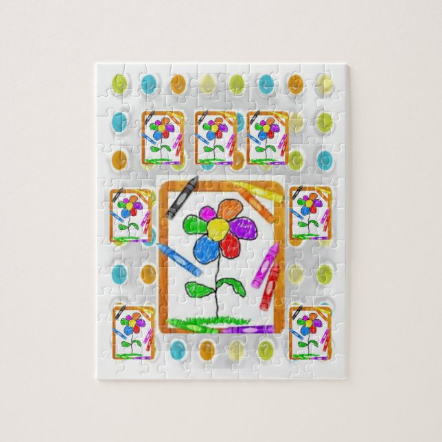 Puzzle Crayon Jigsaw (Vertical)