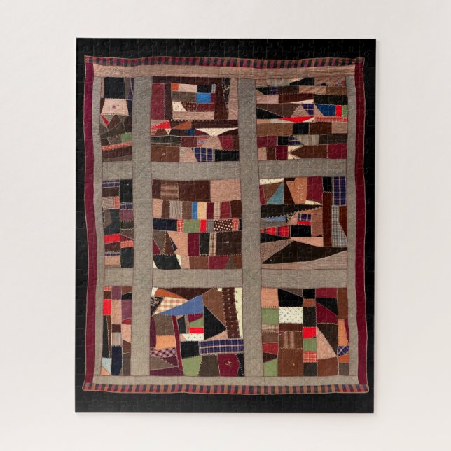 Puzzle Crazy Quilt (Vertical)