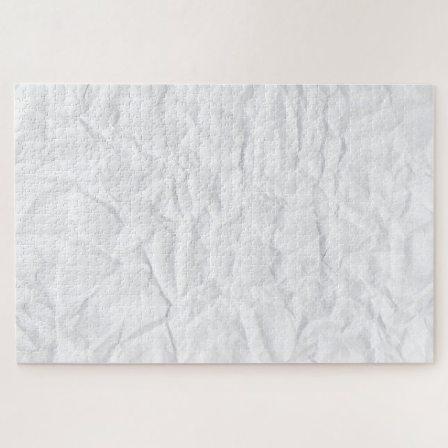 Puzzle Creased white paper hard prank (Horizontal)