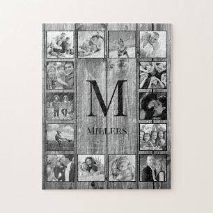 Puzzle Create Your Custom Photo Collage Rustic Farmhouse
