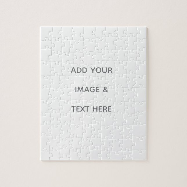 Puzzle Create Your Own white  (Vertical)