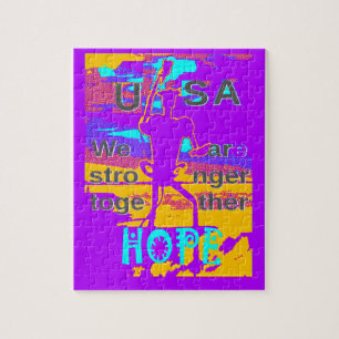 Puzzle Create Your USA Hope We Are Stronger Together