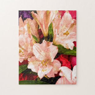 Puzzle créatif blanc fleur de lys photo puzzle