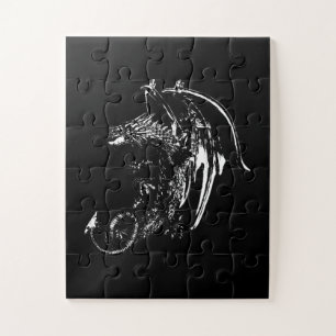 Puzzle Créature Magique Fantastique Dragon de Nuit Enchan