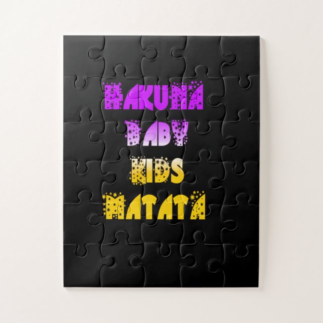 Puzzle Créez votre propre bébé violet jaune Jaune Art pou (Vertical)