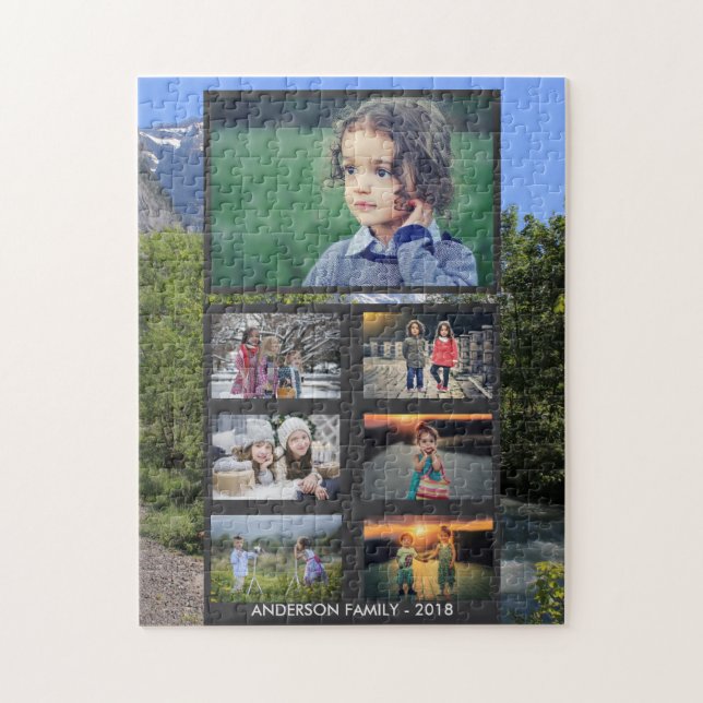 Puzzle Créez votre propre collage photo de famille (Vertical)
