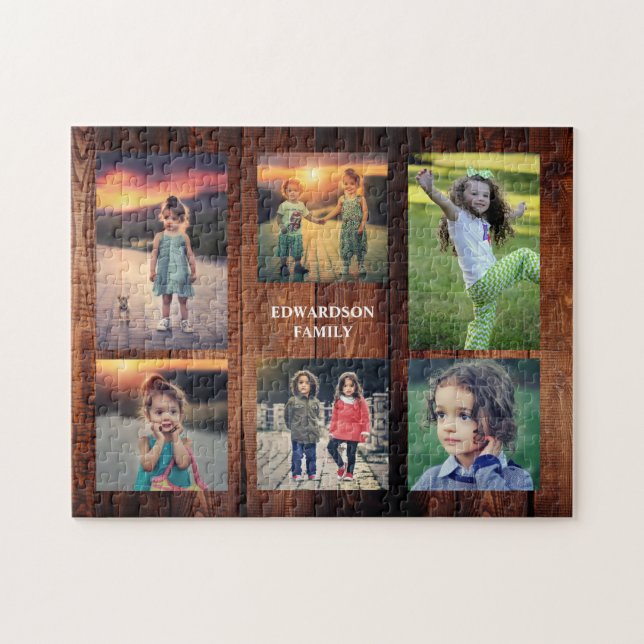 Puzzle Créez votre propre collage photo de famille unique (Horizontal)