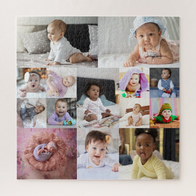 Puzzle Créez votre propre collection de 14 photos (Vertical)