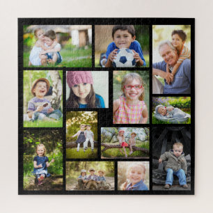 Puzzle Créez votre propre collection multi-photos noir
