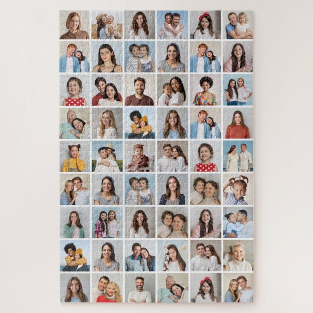 Puzzle Créez votre propre collier 54 photo modifiable (Vertical)