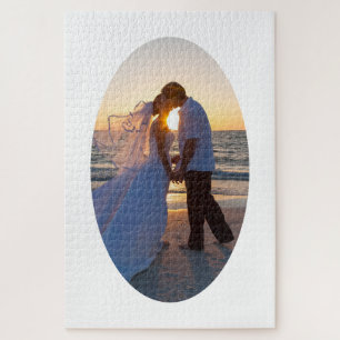 Puzzle Créez votre propre forme ovale de mariage 20x30