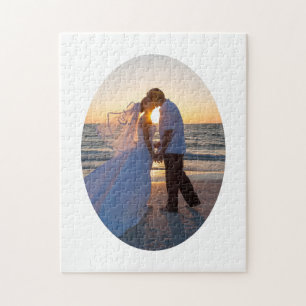 Puzzle Créez Votre Propre Forme Ovale Mariage 11x14