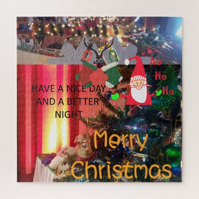 Puzzle Créez votre propre HoHoHo Joyeux Noël (Vertical)