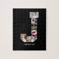 Créez votre propre lettre J Photo Collage Poster