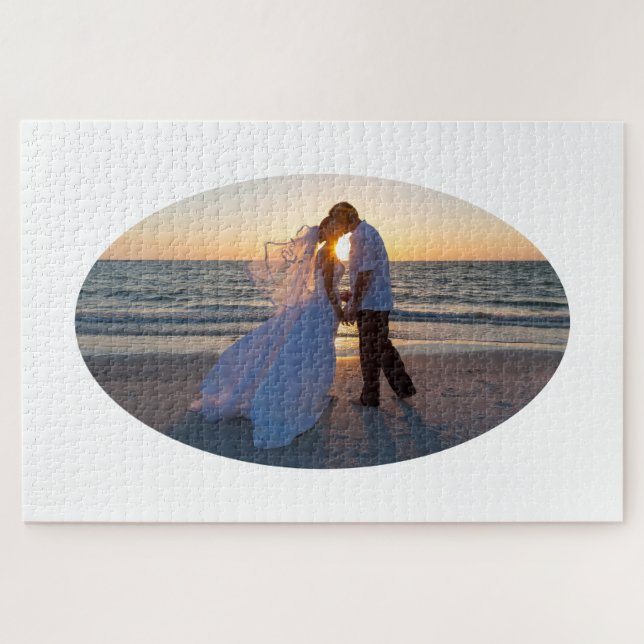 Puzzle Créez votre propre Mariage de forme ovale 30x20 (Horizontal)