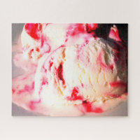 Crème glacée à rime de framboise