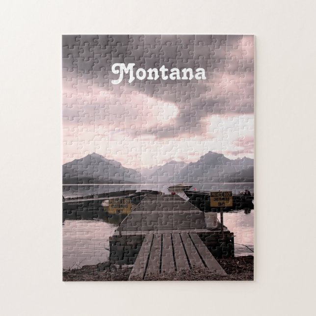 Puzzle Crépuscule du Montana (Vertical)