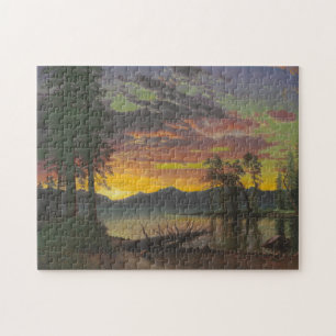 Puzzle Crépuscule, le lac Tahoe, c.1870s (huile sur la