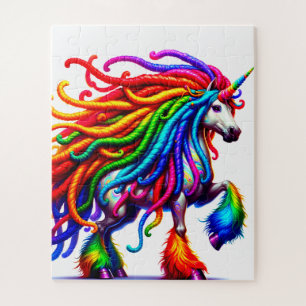Puzzle Crinière Arc-en-ciel de Licorne Électrique