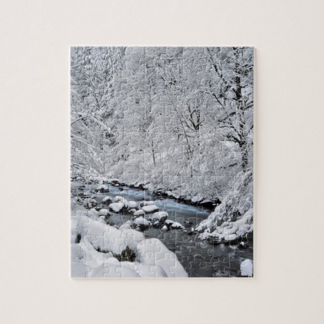 Puzzle Crique blanche moelleuse pittoresque, Oregon (Vertical)