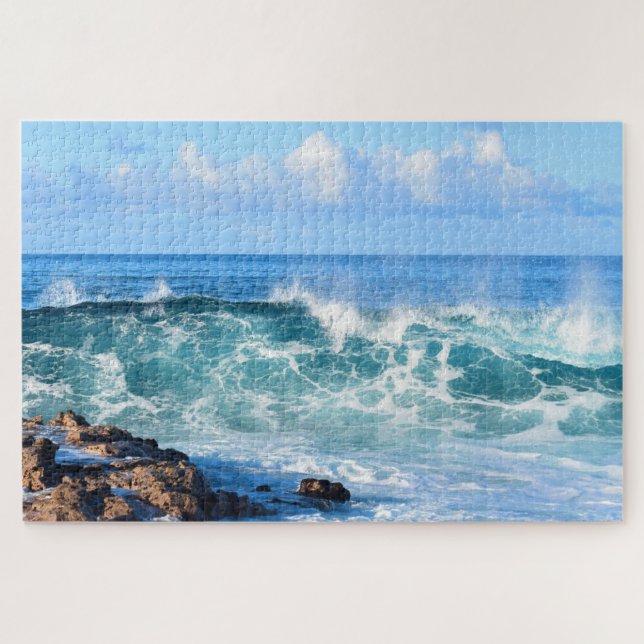 Puzzle Crise des vagues océaniques à Hawaï - 20x30 pouces (Horizontal)