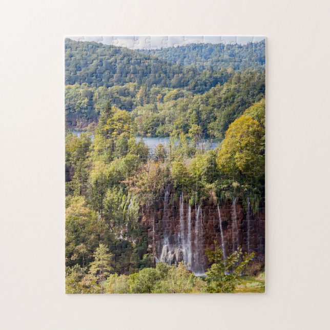 Puzzle Croatie - Chutes d'eau dans le parc national de Pl (Vertical)