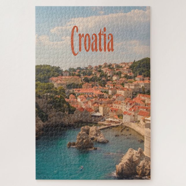 Puzzle Croatie Europe du Sud-Est Zagreb (Vertical)
