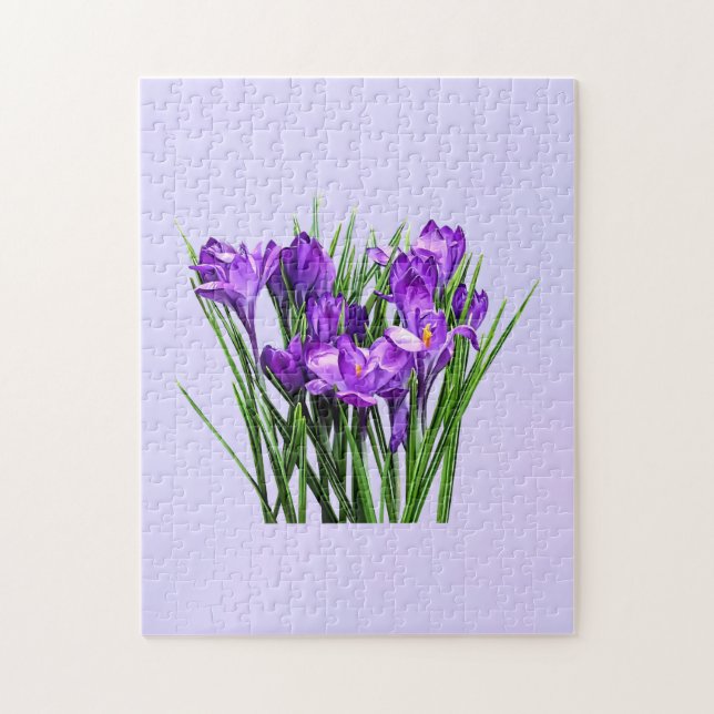 Puzzle Crocus pourpres (Vertical)