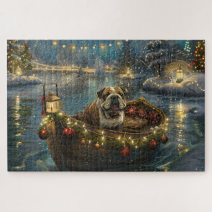 Puzzle Croisière de Noël du Bulldog