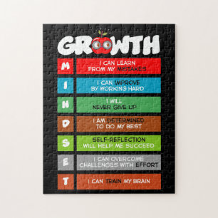 Puzzle Croissance Mindset Funny Classe Motivation du cerv