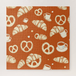 Puzzle Croissants et Pretzels de Boulangerie Rustique Des