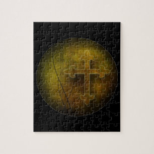 Puzzle Croix chrétienne faite sur commande de cadeau de