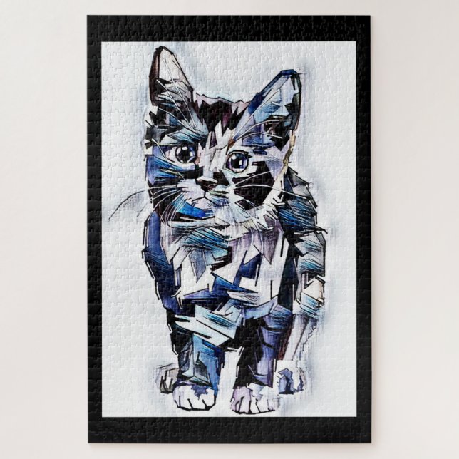Puzzle Croquet Kitty (Vertical)