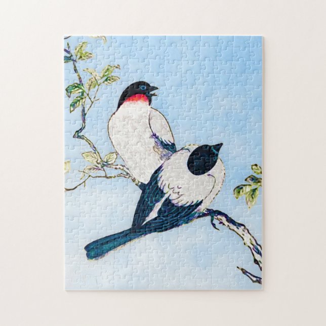 Puzzle Croquis d'encre japonaise vintage (Vertical)