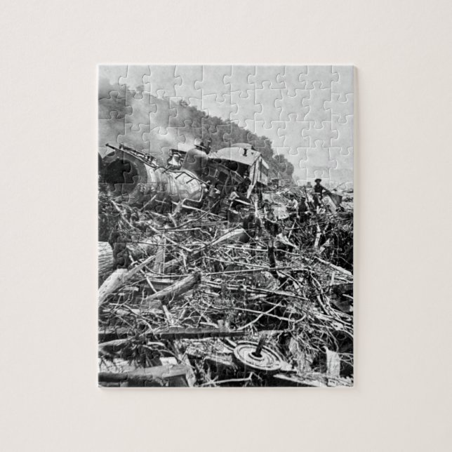 Puzzle Cru 1889 d'épave de train d'inondation de (Vertical)