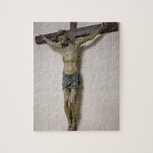 Puzzle Crucifix (bois polychrome)