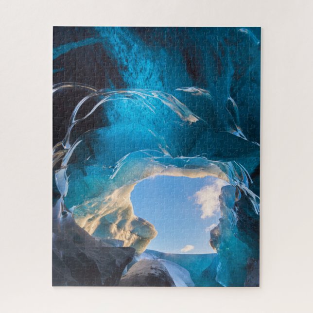 Puzzle Crystal Cave, Vatnajokull Icefield, Sud de l'Islan (Vertical)