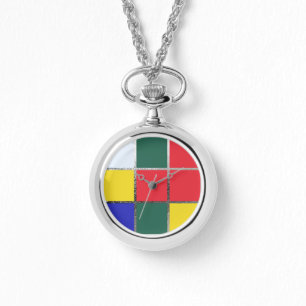 Puzzle Cube Gamer Primary Colours Colourful Red Bl Watch